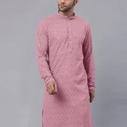 almora Men Cotton Rayon Kurta Pyjama Set-picture-9