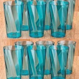 (Pack of 12) 12 Pcs Unbreakable Plastic Fiber Water Glass Set | BPA Free | Food Grade Glass Set Water/Juice Glass-image-85