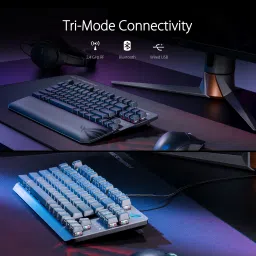 ASUS XA09 STRIX SCOPE NX WL DX/NXRD/US Bluetooth Tenkeyless Gaming Keyboard for FPS gamers, Tri-mode connectivity, ROG RX Optical Mechanical Switches image 2