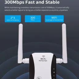 MARS Wifi Extender high speed 300 mbps repeater extander WiFi Range Extender 2.4 GHz 300 Mbps Wifi Speed Dual Band External Antenna Access Point Mode image 3