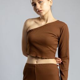 PYR8 Striped One Shoulder Top-image-92
