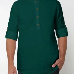 Fifth U Men Green Kurta-picture-10