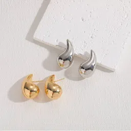 Celestria Set Of 2 Korean Teardrop Shaped Drop Earrings-21