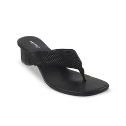 Metro Women Open Toe Textured Block Sandals-picture-31