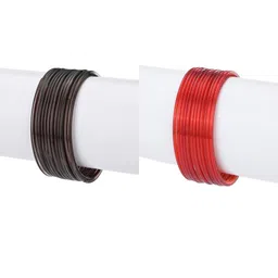 1ST TIME Set Of 24 Brown Alloy Bangles-picture-3