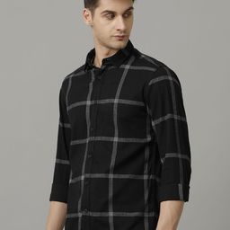 Voi Jeans Men Slim Fit Windowpane Checks Opaque Checked Casual Shirt-image-64