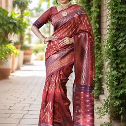 Anouk Rustic Woven Design Chanderi Saree-picture-40