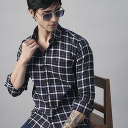 TRYBUY.IN Men Standard Buffalo Checks Opaque Checked Casual Shirt-image-50