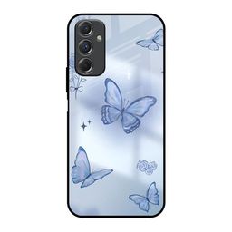 QRIOH Winged Elegance Printed Lightweight Silicone Samsung Galaxy F34 5G Glass Back Case-image-70