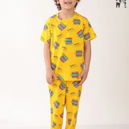 Anthrilo Boys Printed Night suit-18