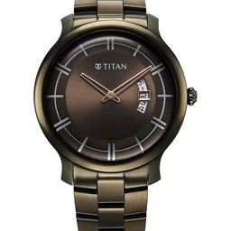 Titan Men Dial & Stainless Steel Bracelet Style Straps Analogue Watch 90170QM03-image-99