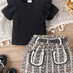 LULU & SKY Girls Top with Skirt-image-94
