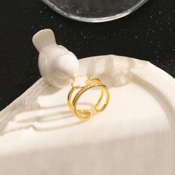 Jewels Galaxy Gold-Plated Crystals-Studded Anti-Tarnish Finger Ring-image-43
