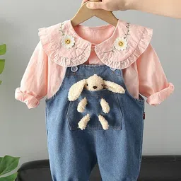 LULU & SKY Applique Dungarees With Top-image-115
