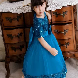 Vani Enterprise Net Fit & Flare Midi Dress image 4