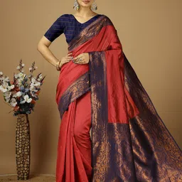 DIVASTRI Zari Art Silk Banarasi Saree-image-74
