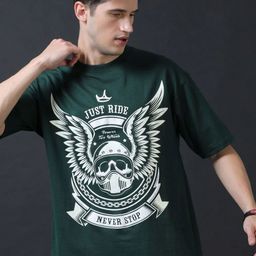 FARROWX Men Printed Pure Cotton Bio Finish Oversized T-shirt-image-19
