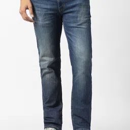 VAN HEUSEN DENIM LABS Men Slim Fit Mid-Rise Light Fade Jeans-picture-3