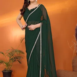 Moda Rapido Sequinned Poly Georgette Heavy Work Saree-picture-29