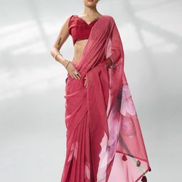 Kalista Floral Organza Designer Saree-16
