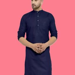 ANUJ FASHION Men Cotton Solid Straight Kurta-picture-18