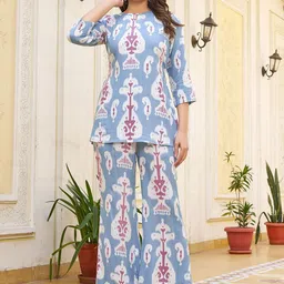 Moda Rapido Printed Keyhole Neck Tunic & Trouser-picture-26