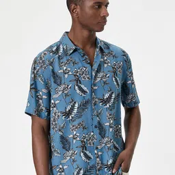 Koton Floral Printed Spread Collar Casual Shirt-picture-16