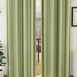 BELLA TRUE Green 2 Pieces Long Door Curtains-picture-17