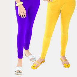 Tik Tok WEARS Girls Blue Churidar Length Leggings-image-88