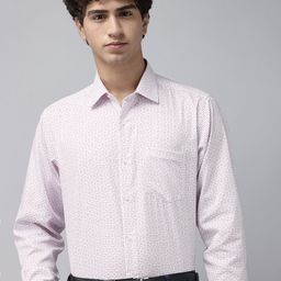 Van Heusen Slim Fit Geometric Printed Pure Cotton Formal Shirt-picture-24