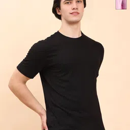 Moda Rapido Men Pack of 2 Solid Round Neck Cotton T-shirts-image-48