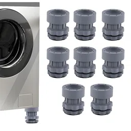 Aura Grey 8 piece Solid Plastic Bath Accessories Set-image-89