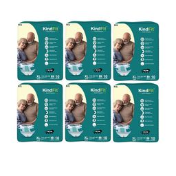 Kindfit Set Of 6 Tape Style Disposable Adult Diapers - 10 Pcs Each - XL-image-21