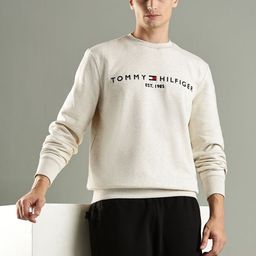Tommy Hilfiger Europe Typography Printed Embroidered Logo Pullover Sweatshirt-picture-49