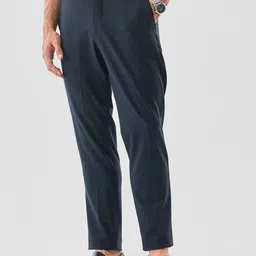 Snitch Men Striped Slim Fit Wrinkle Free Trousers-picture-11