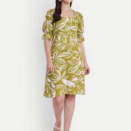GAB Print A-Line Dress-image-59