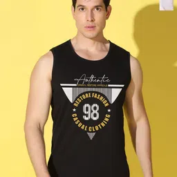 WOOSTRO Men Pack of 2 Typography Printed Round Neck Cotton Slim Fit T-shirts-image-99