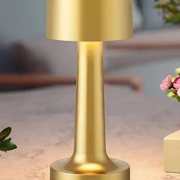 Homesake Gold-Toned Aluminium Industrial Cylindrical Shaped Table Lamp-picture-32