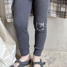 LULU & SKY Girls Typographic Ankle Length Leggings-35