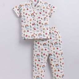 NAUTI KIDZ Boys Printed Pure Cotton Night suit-picture-15