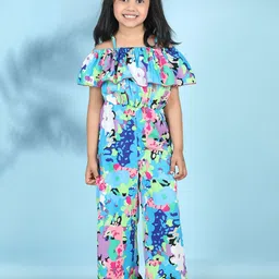 Cutiekins Girls Printed Basic Jumpsuit with Ruffles-image-88