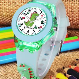 Cloudwood Boys Patterned Dial & Straps Analogue Multi Function Watch 327 DinoSkyBlue-image-60