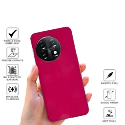 SPRIG Solid Printed OnePlus 11 5G Back Case Mobile Accessories image 4