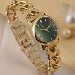 HAUTE SAUCE by Campus Sutra Women TheSova Chainlink Round Watch - SS25_HSWC1401-image-82