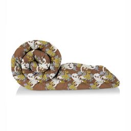 San Marino Coffee Brown & White Floral Printed Cotton 200 GSM AC Room Double Bed Comforter-image-61