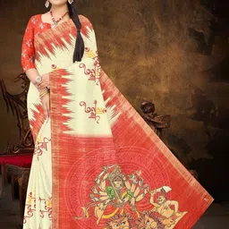 Moda Rapido Ethnic Motifs Zari Silk Blend Saree-image-4