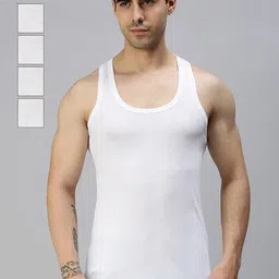 CAVENDERS White Cotton Innerwear Vests-image-31
