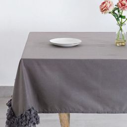 Myntra Elegant Homes Charcoal Cotton 4-Seater Table Cover-image-10