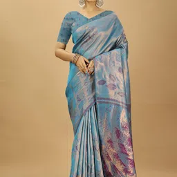 HI FI NX Woven Design Zari Kanjeevaram Saree-image-77