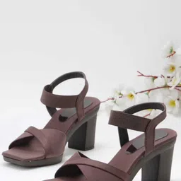 Looper Open Toe Block Heels With Backstrap image 2